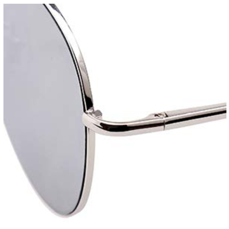 Klasyczna metalowa rama lustrzanych okularów Aviator z lustrzanymi soczewkami i sprężynowymi zawiasami - wiele soczewek lustrzanych w kolorze okularów przeciwsłonecznych